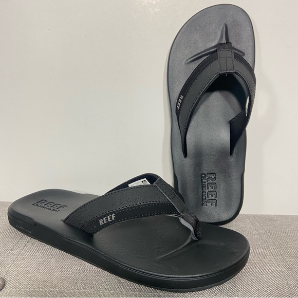 Reef Cushion New Men’s Black Sandals - Picture 1 of 8